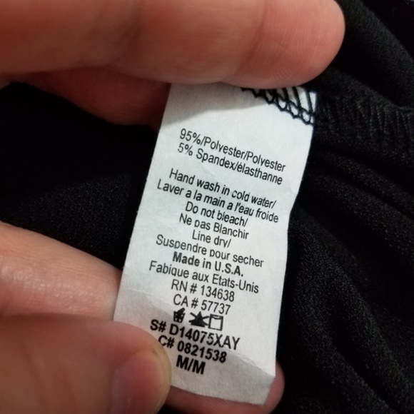 JustFab black asymmetrical hem‎ with draped… - Picture 7 of 8